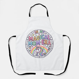 Unicorn In My Magical Mom Era Funny Shirt Graphic_ Apron