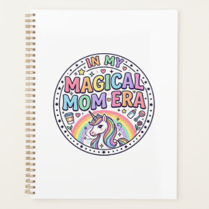 Unicorn In My Magical Mom Era Funny Shirt Graphic_ Planner