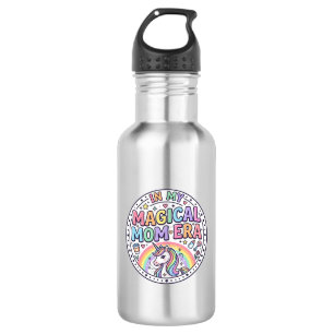 Unicorn In My Magical Mom Era Funny Shirt Graphic_ Stainless Steel Water Bottle