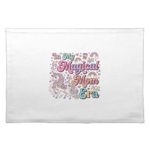 Unicorn In My Magical Mom Era Kawaii POD Artwork_1 Cloth Placemat