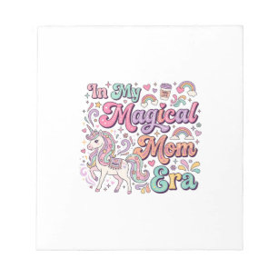 Unicorn In My Magical Mom Era Kawaii POD Artwork_1 Notepad