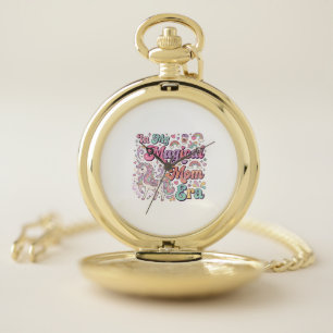 Unicorn In My Magical Mom Era Kawaii POD Artwork_1 Pocket Watch