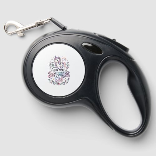 Unicorn In My Soft Magic Era Playful Typography De Retractable Pet Leash