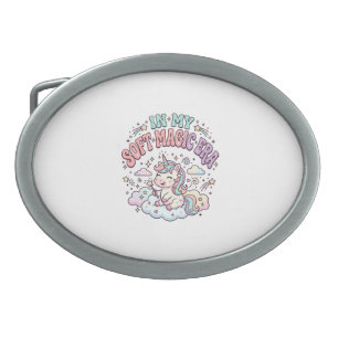 Unicorn In My Soft Magic Era Retro Style Product G Belt Buckle
