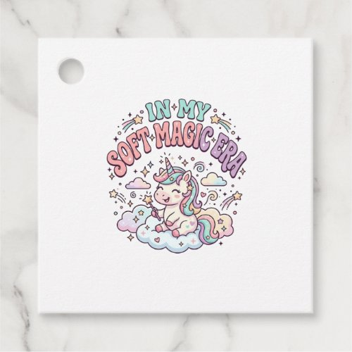Unicorn In My Soft Magic Era Retro Style Product G Favor Tags