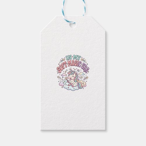 Unicorn In My Soft Magic Era Retro Style Product G Gift Tags