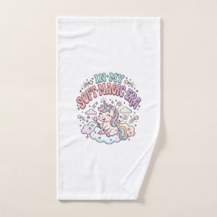Unicorn In My Soft Magic Era Retro Style Product G Hand Towel
