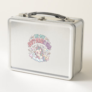 Unicorn In My Soft Magic Era Retro Style Product G Metal Lunch Box