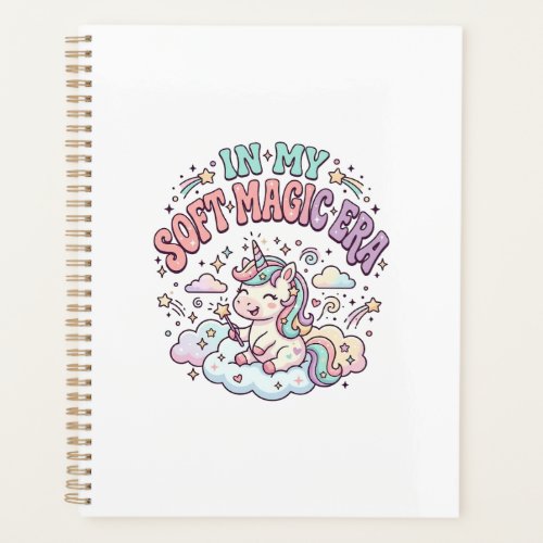 Unicorn In My Soft Magic Era Retro Style Product G Planner