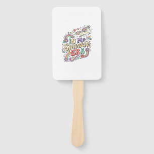 Unicorn In My Sparkle Era Kawaii Apparel Graphic_1 Hand Fan