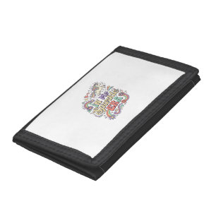 Unicorn In My Sparkle Era Kawaii Apparel Graphic_1 Tri-fold Wallet
