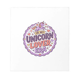 Unicorn In My Unicorn Lover Era Whimsical Merch De Notepad