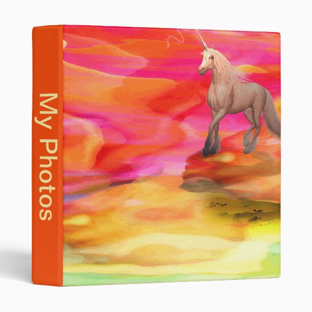 Unicorn in Painted Desert Binder (Front/Spine)