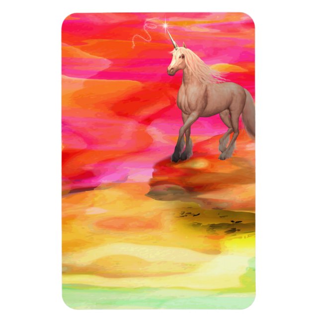 Unicorn in Painted Desert Magnet (Vertical)