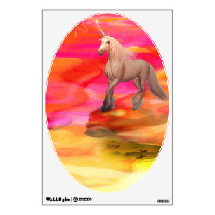 Unicorn in Painted Desert Wall Decal