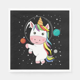 Unicorn In Space Napkins