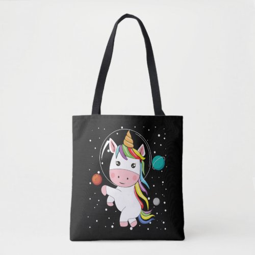 Unicorn In Space Tote Bag