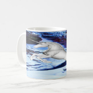 Unicorn in the Snow Coffee Mug