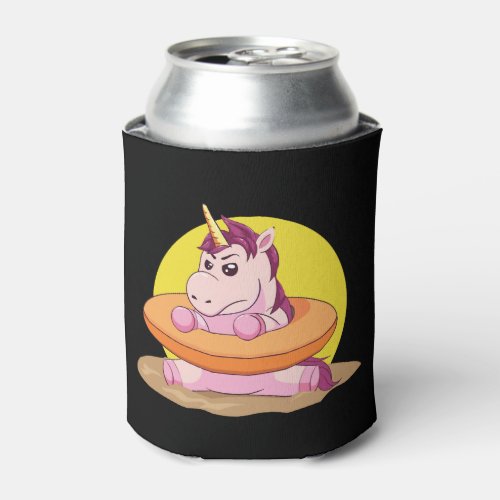Unicorn in the swim ring can cooler