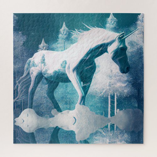 Unicorn in Winter Puzzle