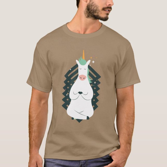 Unicorn in Yoga Pose T-Shirt (Front)