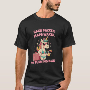 Unicorn Inappropriate Funny Travel Vacation Adult  T-Shirt