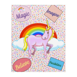 Unicorn Inspirational Acrylic Wall Art