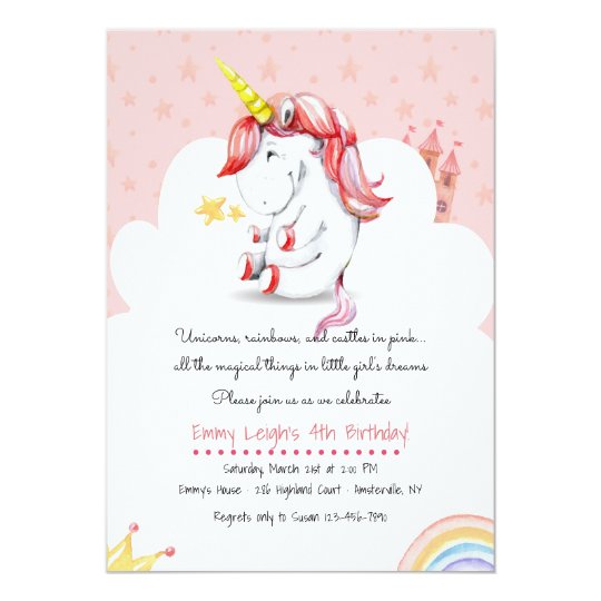 Unicorn Invitation | Zazzle.com