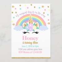 Unicorn Invitation