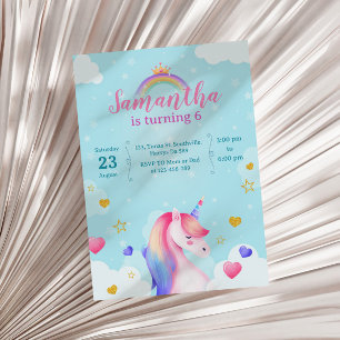 Unicorn invitation