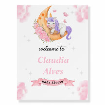 Unicorn is a welcome sign for welcoming a new baby