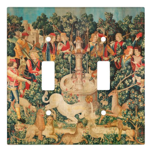UNICORN IS FOUND  Fountain and Other Animals Light Switch Cover