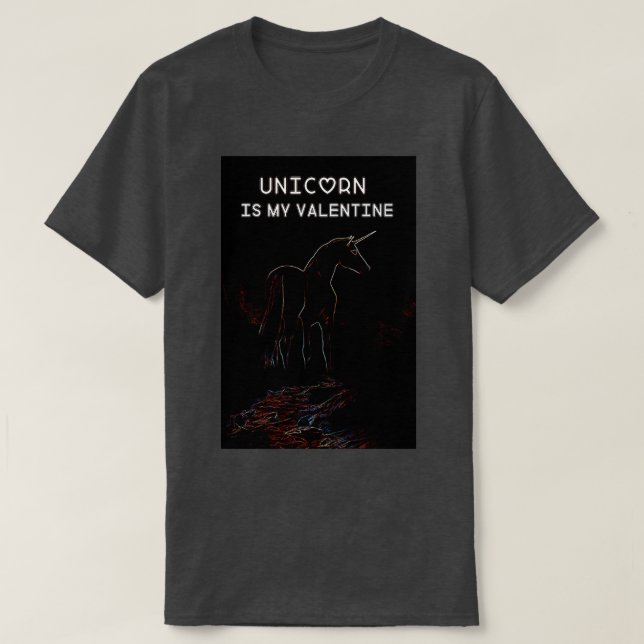 Unicorn is my valentine ClassicCopy Copy Copy Copy T-Shirt (Design Front)
