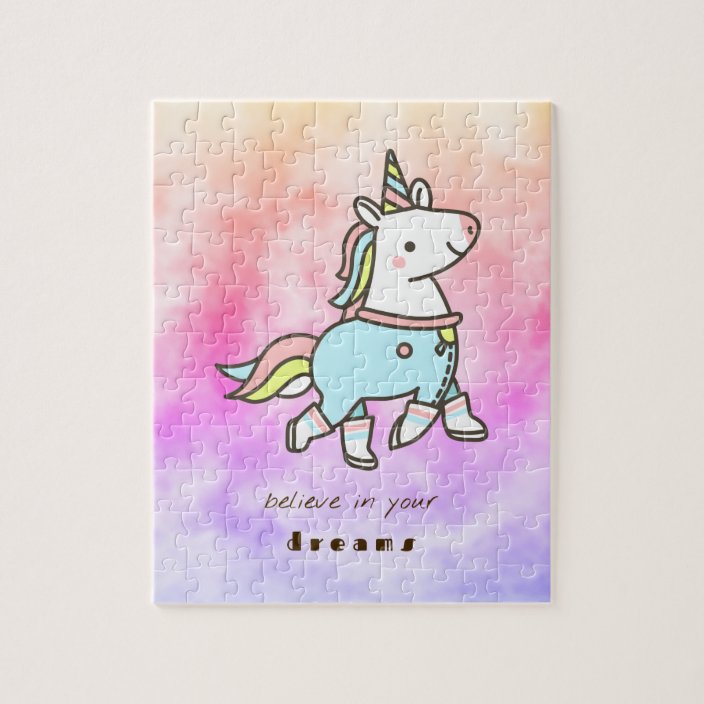 unicorn jigsaw puzzle for kids girls zazzlecom