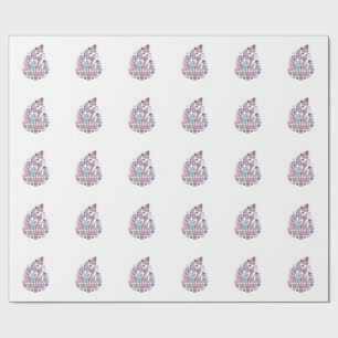 Unicorn Jingle Horns Charming Apparel Graphic_1 Wrapping Paper