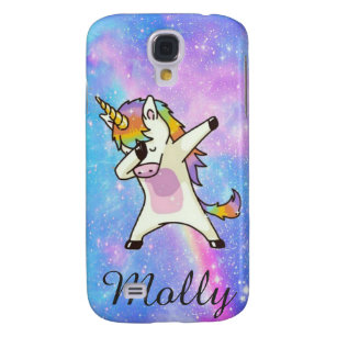 Unicorn Kawaii Cute Rainbow Gift Custom Text Galaxy S4 Case