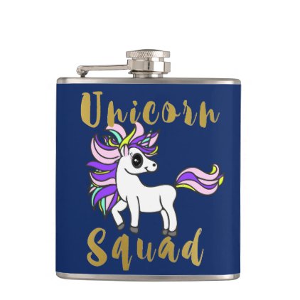unicorn kawaii, Unicorn Squad, Colorful Pony Flask