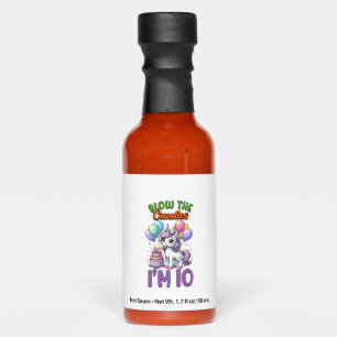 Unicorn Kids 10th Birthday Party Boy 10 Year Old B Hot Sauces