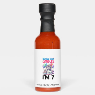 Unicorn Kids 7th Birthday Party Boy 7 Year Old Bda Hot Sauces