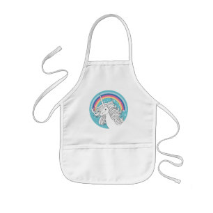 UNICORN KIDS APRON BLUE