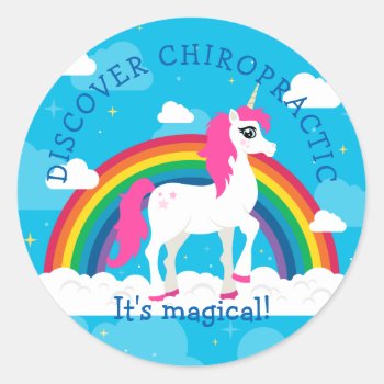 Unicorn Kids Chiropractic Stickers by chiropracticbydesign at Zazzle