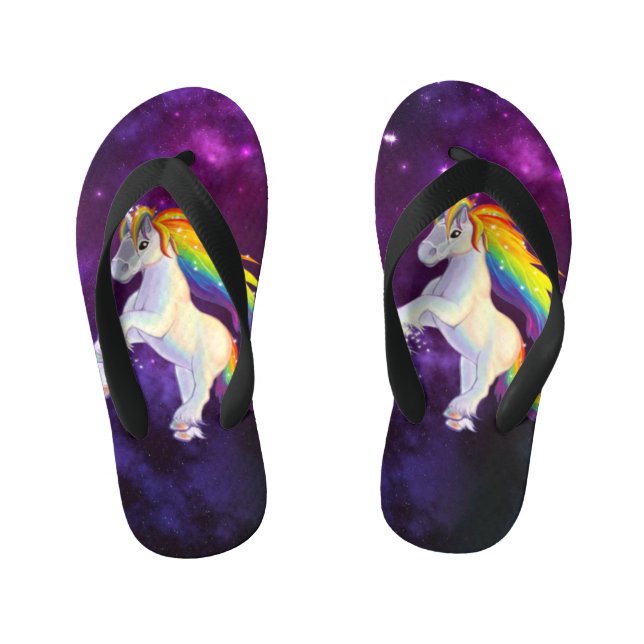 Unicorn Kid's Flip Flops (Footbed)