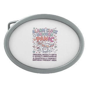 Unicorn Kingdom Guard Adorable Vector Design_1 Belt Buckle