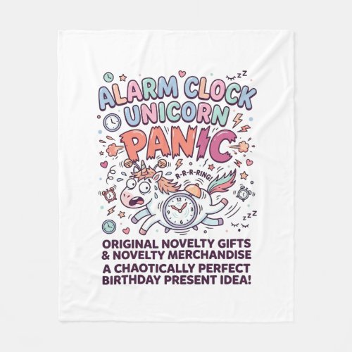 Unicorn Kingdom Guard Adorable Vector Design_1 Fleece Blanket