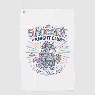 Unicorn Knight Club Print Ready Apparel Graphic_1 Golf Towel