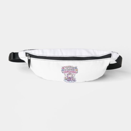 Unicorn Knitting Crochet Unicorn Adorable Typograp Fanny Pack