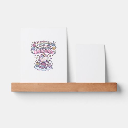Unicorn Knitting Crochet Unicorn Adorable Typograp Picture Ledge