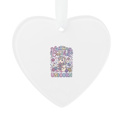 Unicorn Knitting Crochet Unicorn Charming White Ba Ornament