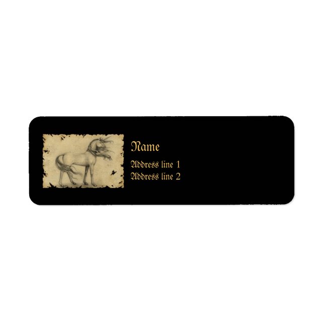 Unicorn Label (Front)