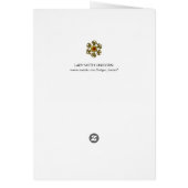 UNICORN,LADY PLAYING ORGAN Red Floral Christmas (Back)